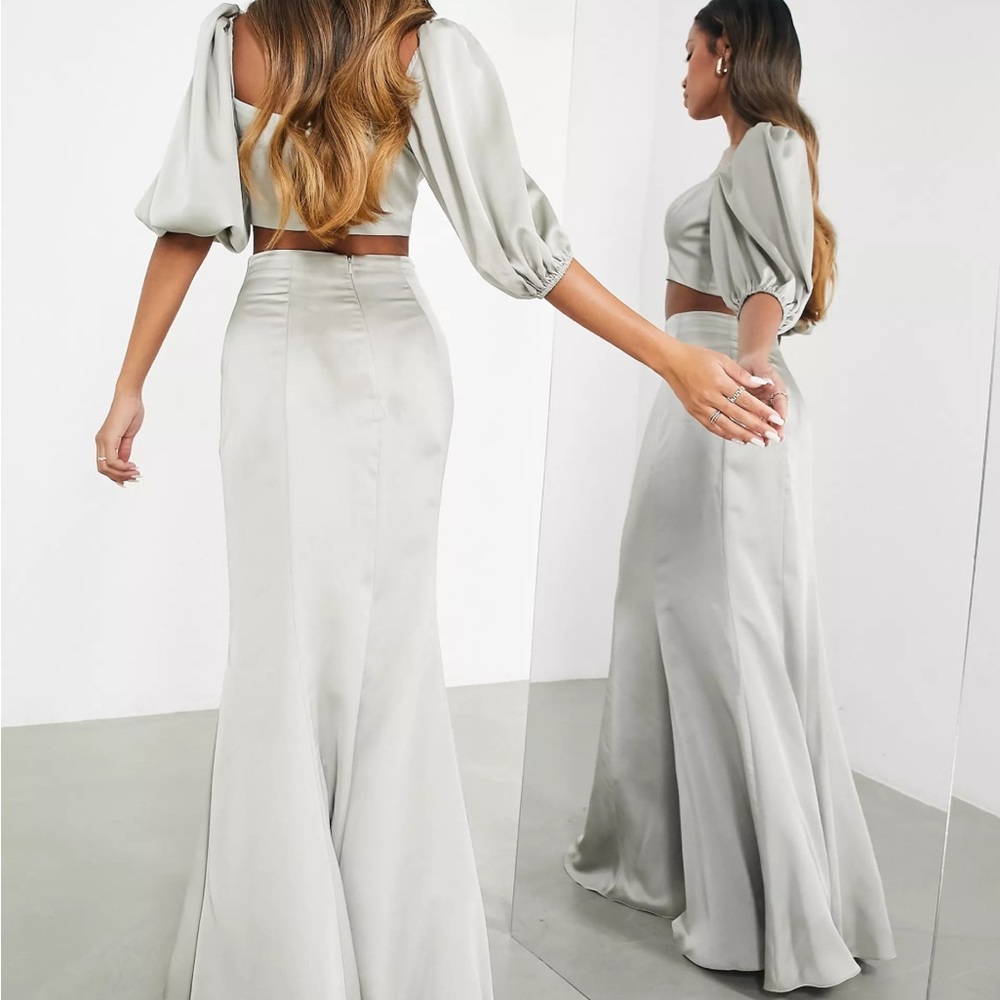 Sage Green Bridesmaid Two-Piece Set - Picture 5 of 10